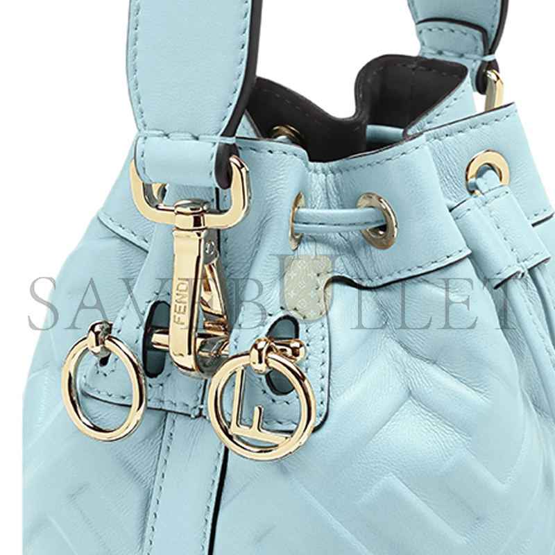FENDI MON TRESOR LEATHER LIGHT BLUE 8BS093ANWTF1PQ9 (18*14*12cm) FENDI MON TRESOR LEATHER LIGHT BLUE 8BS093ANWTF1PQ9 (18*14*12cm)